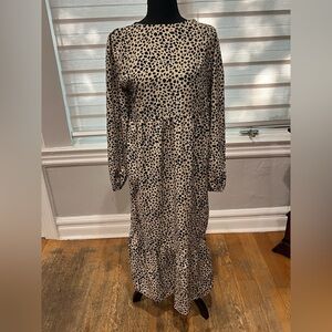 Solution Cheetah print long dress